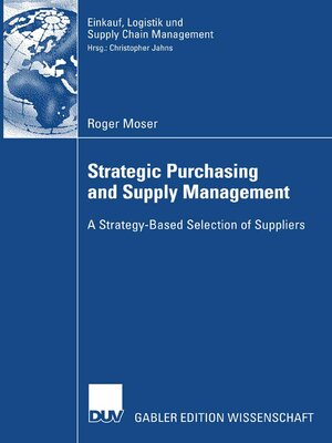 cover image of Strategic Purchasing and Supply Management
